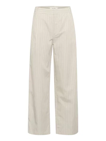 Part Two Pantaloni cutați RabiaPW negru / natural alb
