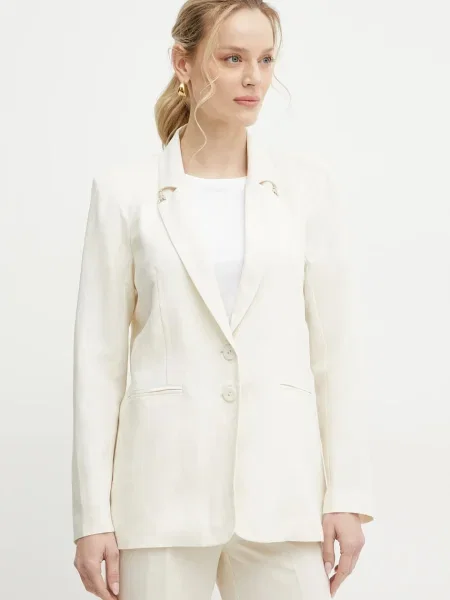 Patrizia Pepe blazer din amestec de in bej