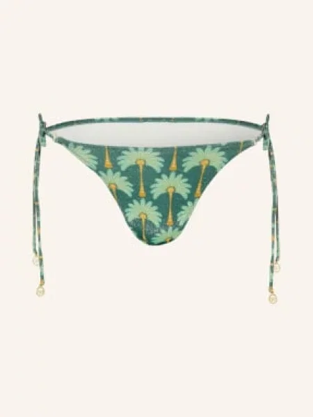 Watercult Trojúhelníkové Bikiny Tropical Muse S Třpytivou Nití zelená / tmavě / mátová žlutá