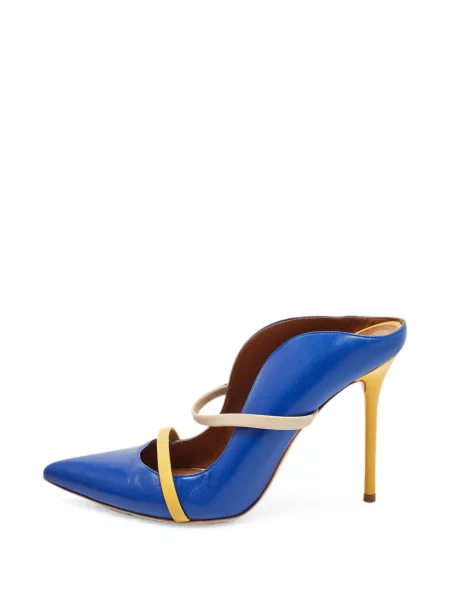 Papuci tip mules Malone Souliers din piele albastru