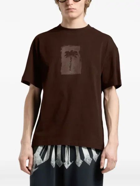 Tricou Palm Angels maro