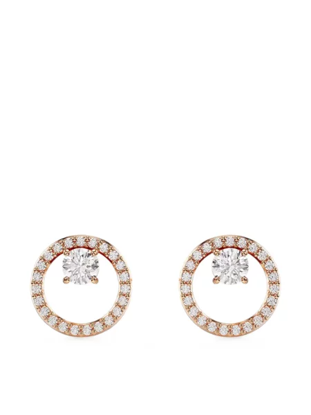 Cercei Swarovski roz