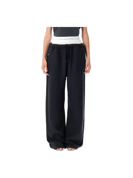 Spodnie T By Alexander Wang czarne