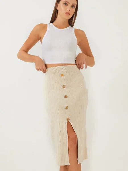 Fustă tip creion Bianco Lucci