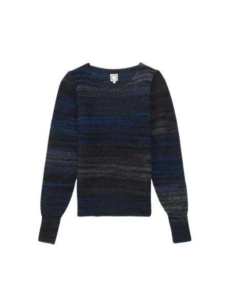 Sweter Ines De La Fressange Paris wełniany w paski niebieski