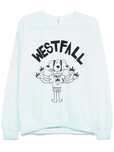 Bluza Westfall z nadrukiem niebieska