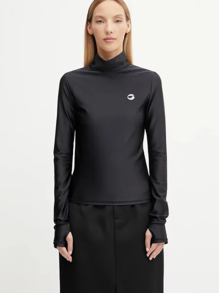 Блуза Coperni Second Skin Turtleneck черно