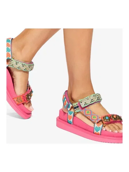 Kurt Geiger London sandały na platformie Orson Sandal różowe