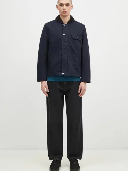 Bunda Universal Works tmavomodrá přechodná