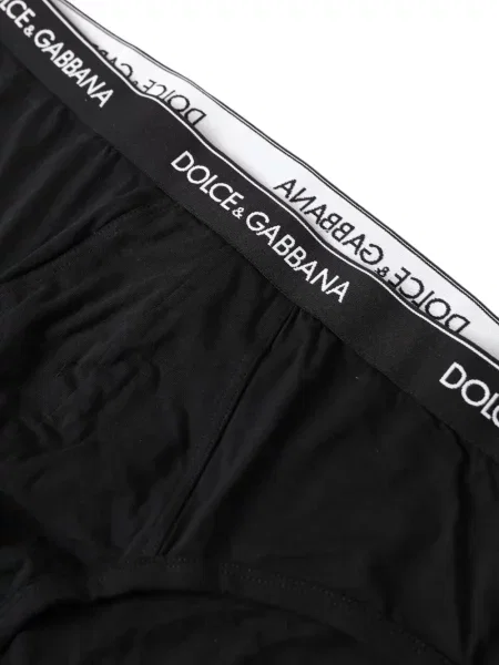 Kratke gaće Dolce & Gabbana visoki struk s autogramom crna