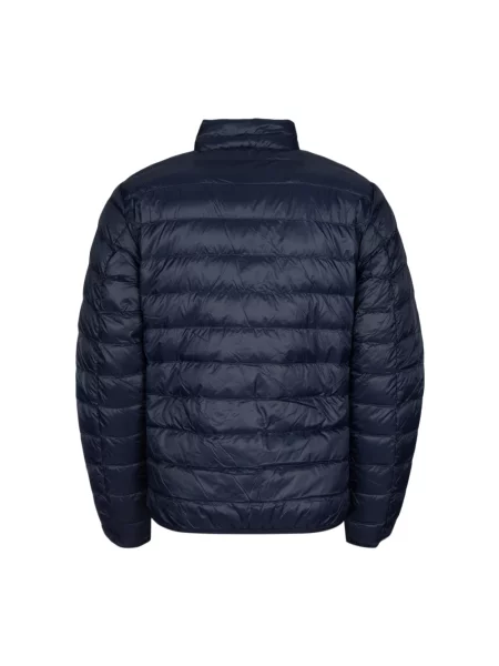 Kompaktowa kurtka puchowa Ea7 Emporio Armani niebieska