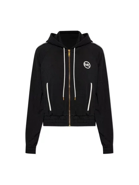 Bluza rozpinana Michael Kors z logo czarna