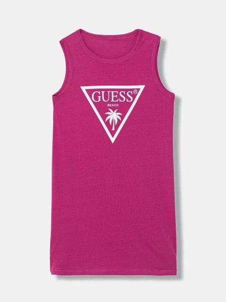 Guess Dětské šaty růžové