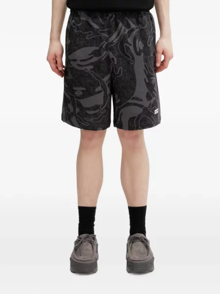 Pantaloni scurți Aape By A Bathing Ape cu imagine negru