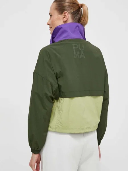 Bunda Puma přechodná oversize zelená