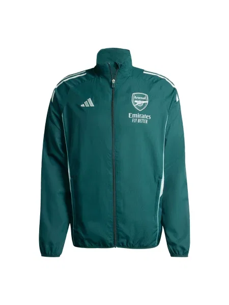ADIDAS PERFORMANCE Λειτουργικό μπουφάν FC Arsenal Tiro 25 Competition σκούρο πράσινο λευκό
