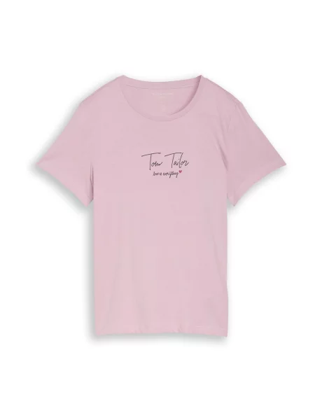 TOM TAILOR Tricou roz negru