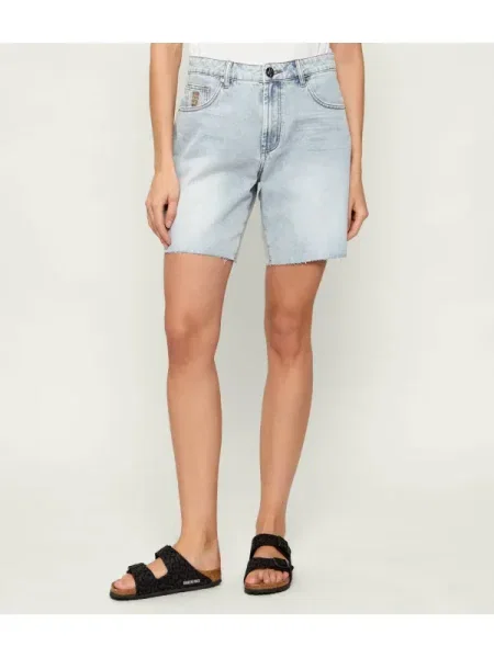 One Teaspoon De blugi pantaloni scurți JACKSONS | Relaxed fit | mid waist albastru