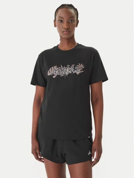 Adidas T-Shirt Animal Graphic μαύρο