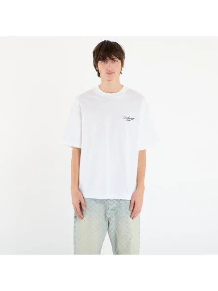 Μπλουζάκι Carhartt WIP S/S Signature Script T-Shirt ανδρικό άσπρο λευκό