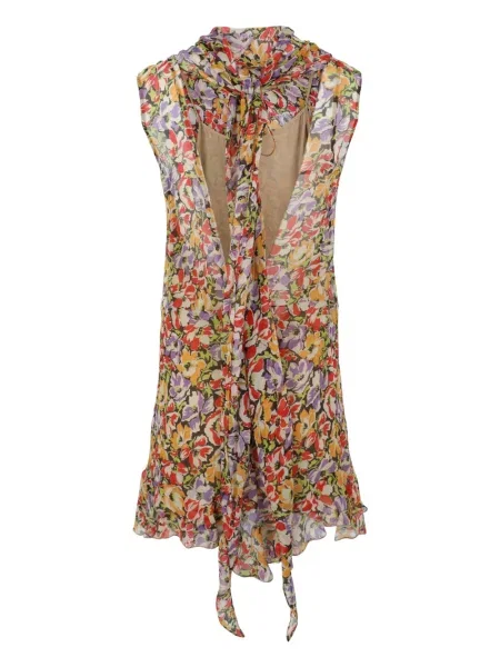 Gėlėtas raštuotas suknele Stella Mccartney rožinė
