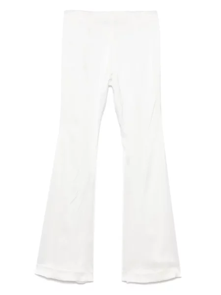 Pantaloni Amen din satin alb