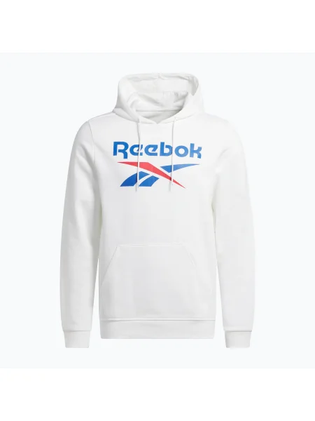 Мъжки суитшърт Reebok Reebok Identity Big Logo Fleece Hoodie white бяло