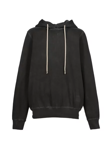 Hanorac cu glugă Rick Owens Drkshdw cu cordon negru