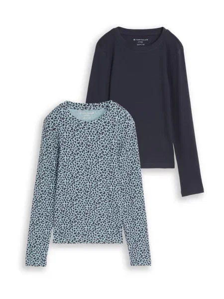 TOM TAILOR Tricou noapte / deschis albastru
