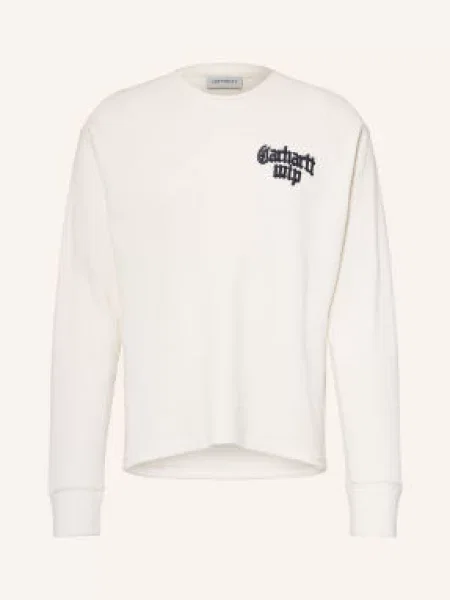 Carhartt Wip Koszulka Z Długim Rękawem weiss czarna