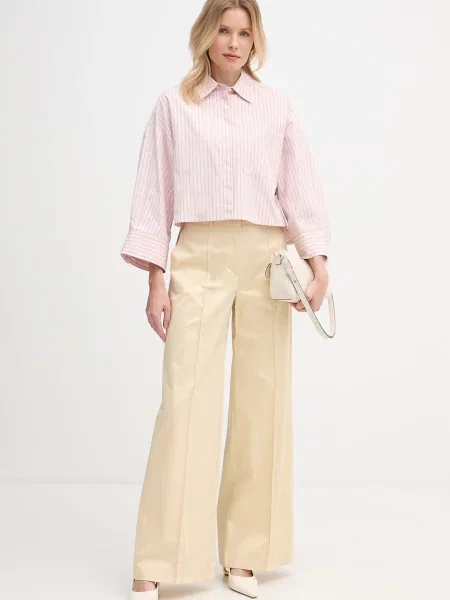 MAX&Co. Pantaloni cu dungă OVERTICE' bej