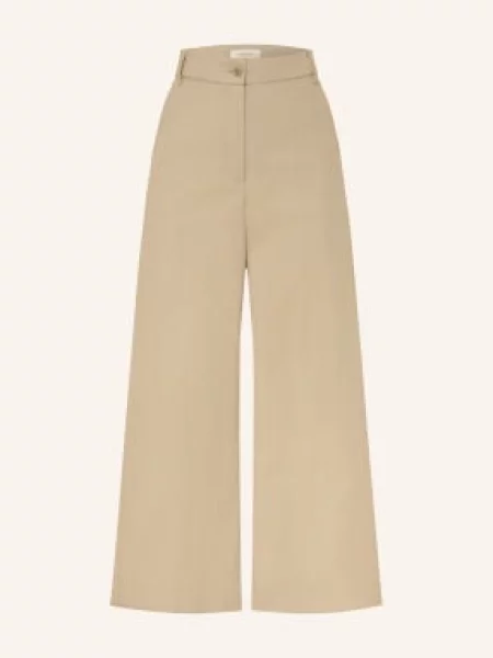 Weekend Max Mara Spodnie Typu Culotte Ronco braun beżowe