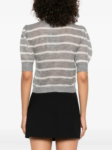 Pulover Twinset cu dungi gri