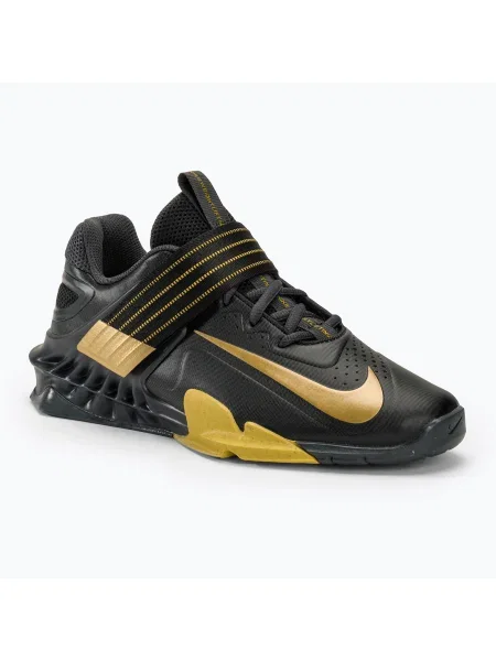 Olcsóbban. Nike Savaleos black/met gold antgracite infinite gold súlyemelő cipő. Méret: EU fekete