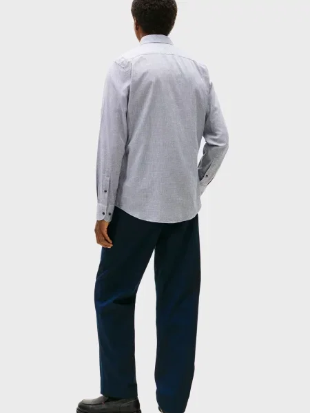 Картата сорочка Tommy Hilfiger блакитна