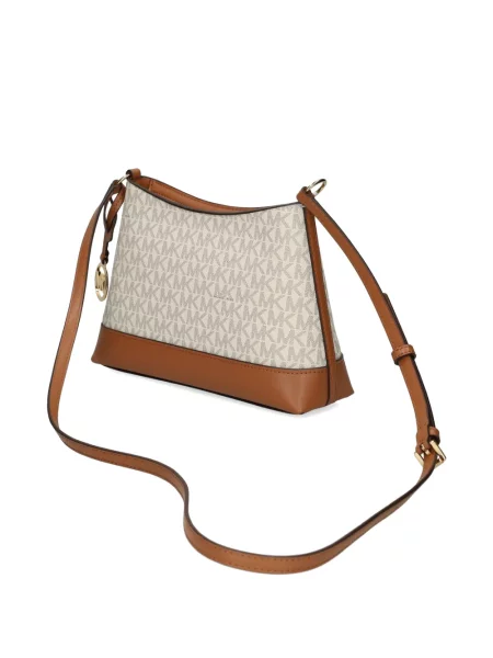 Fular Michael Michael Kors cu imagine tricotate cu legături alb