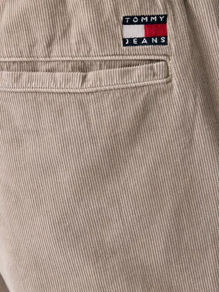 Tommy Jeans панталон мъжки от джинс бежово