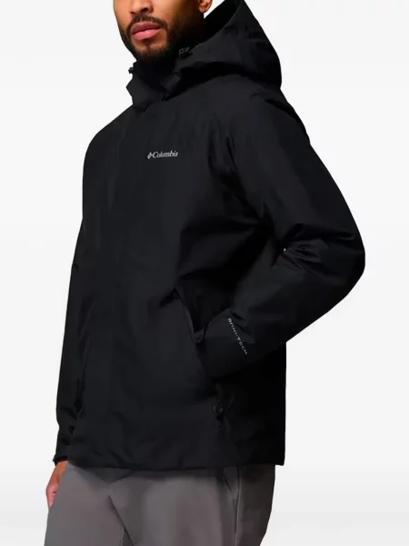 Geacă Columbia Sportswear cu glugă negru