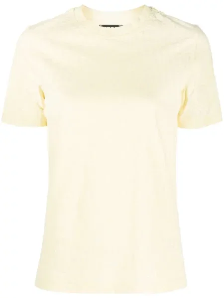 Tricou Diesel cu imagine scurt galben