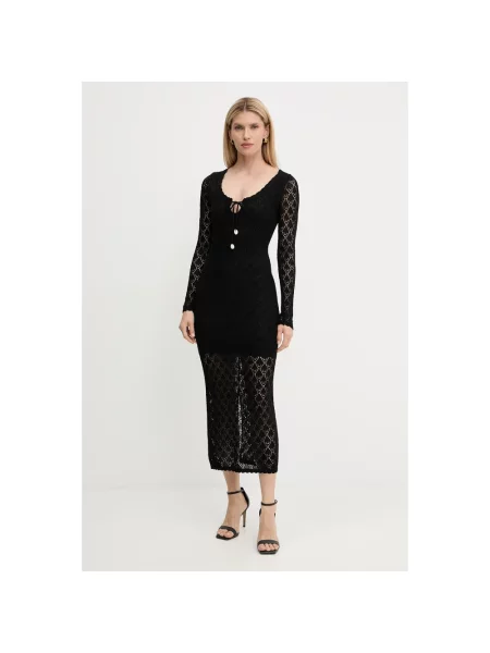 Sukienka maxi Guess czarna