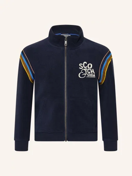 Scotch & Soda Froté Bunda tmavě / lososová / žlutá modrá