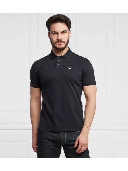 Emporio Armani Tenisz póló kék