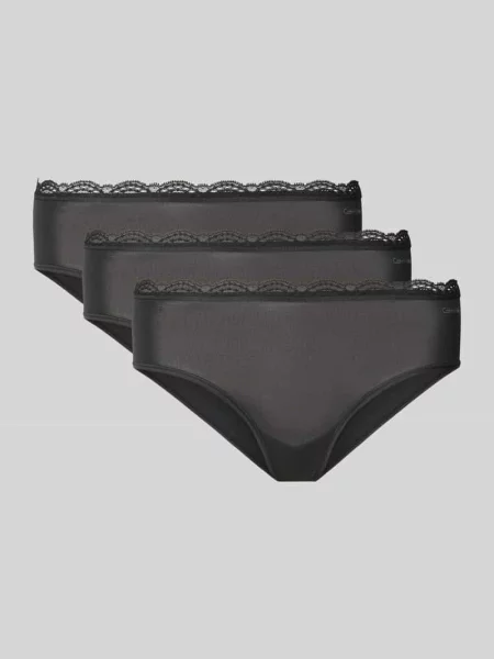 Figi z nadrukiem z logo Calvin Klein Underwear czarne