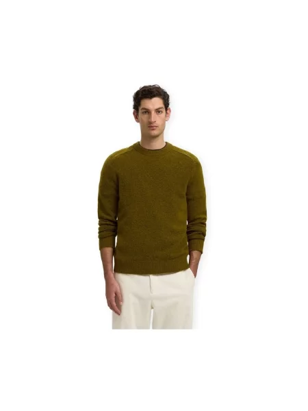 Pulover Selected tricotate verde