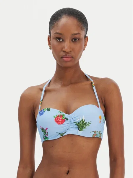 Seafolly Bikini partea de sus Playa Bonita celest albastru