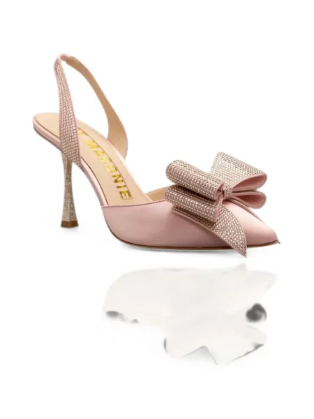 Papuci tip mules Kat Maconie cu funde roz
