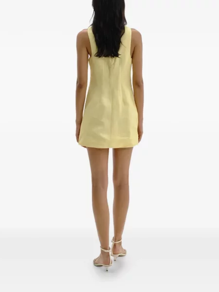 Rochie Cala De La Cruz cu imagine galben