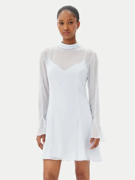 French Connection Rochie cocktail celest albastru