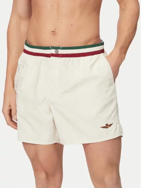 Plavecké šortky Aeronautica Militare bílé