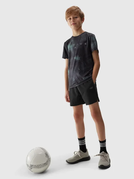 Pantaloni scurți de sport copii 4f negru